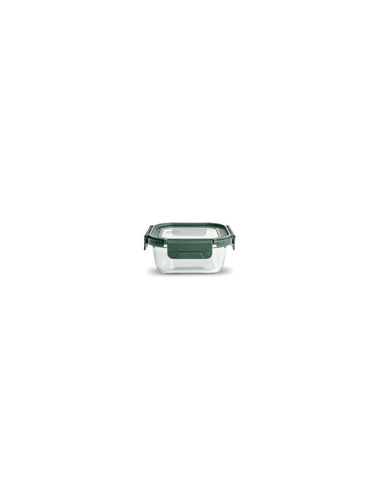 CONTENEDOR VIDRIO CUADRADO 520ML C/TAPA 8585-V