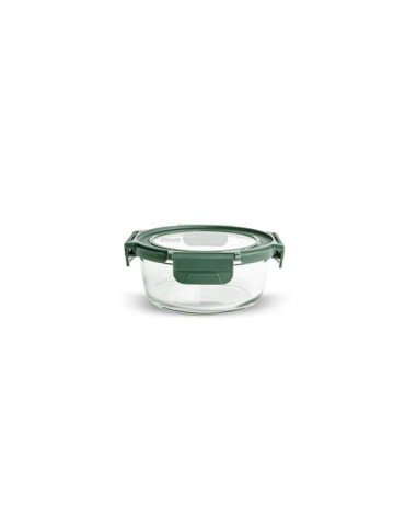 CONTENEDOR VIDRIO REDONDO 620ML C/TAPA 8588-V