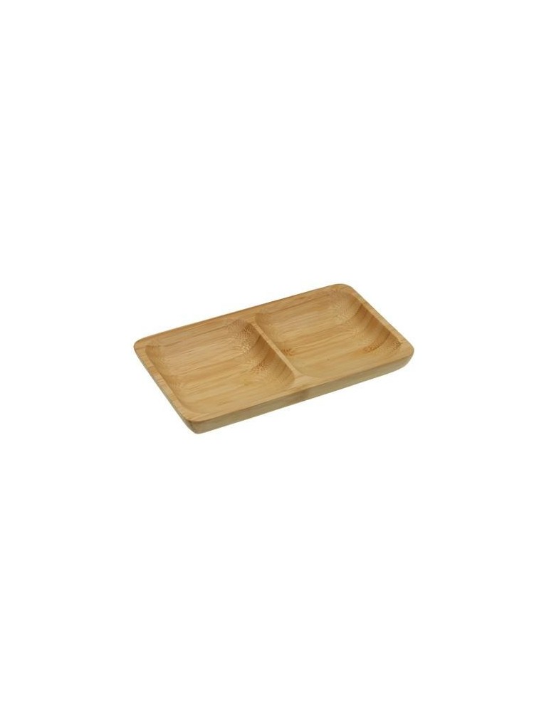 FUENTE 2 COMPARTIMENTOS BAMBU 17.5X10X2CM 19910303