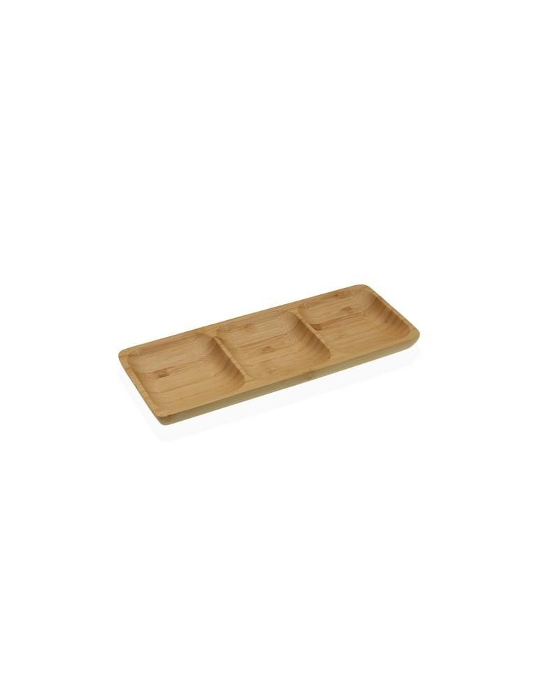 FUENTE 3 COMPARTIMENTOS BAMBU  26X10X2CM  19910304