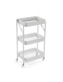 CARRO PLEGABLE METALICO BLANCO 45X29.5X77CM