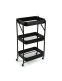 CARRO PLEGABLE METALICO NEGRO 45X29.5X77CM