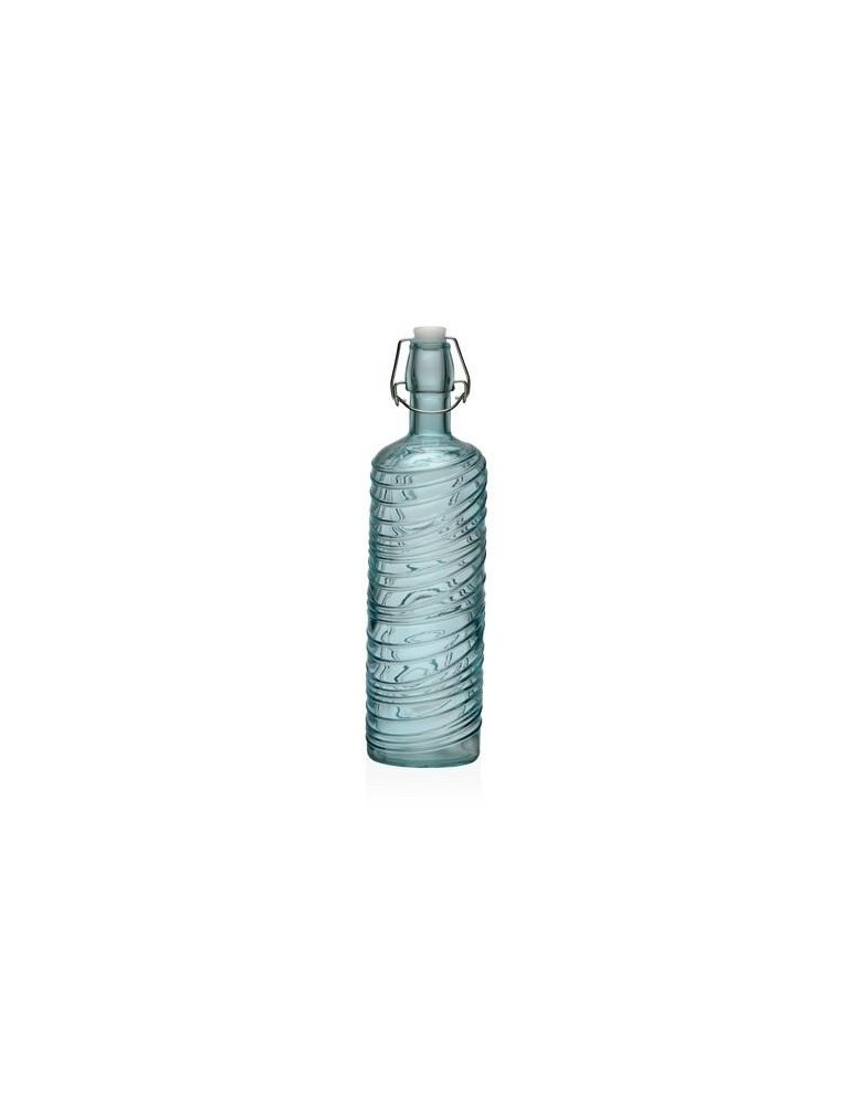 BOTELLA TURQUESA 1000ML 8.2X8.2X30.6CM 22500087