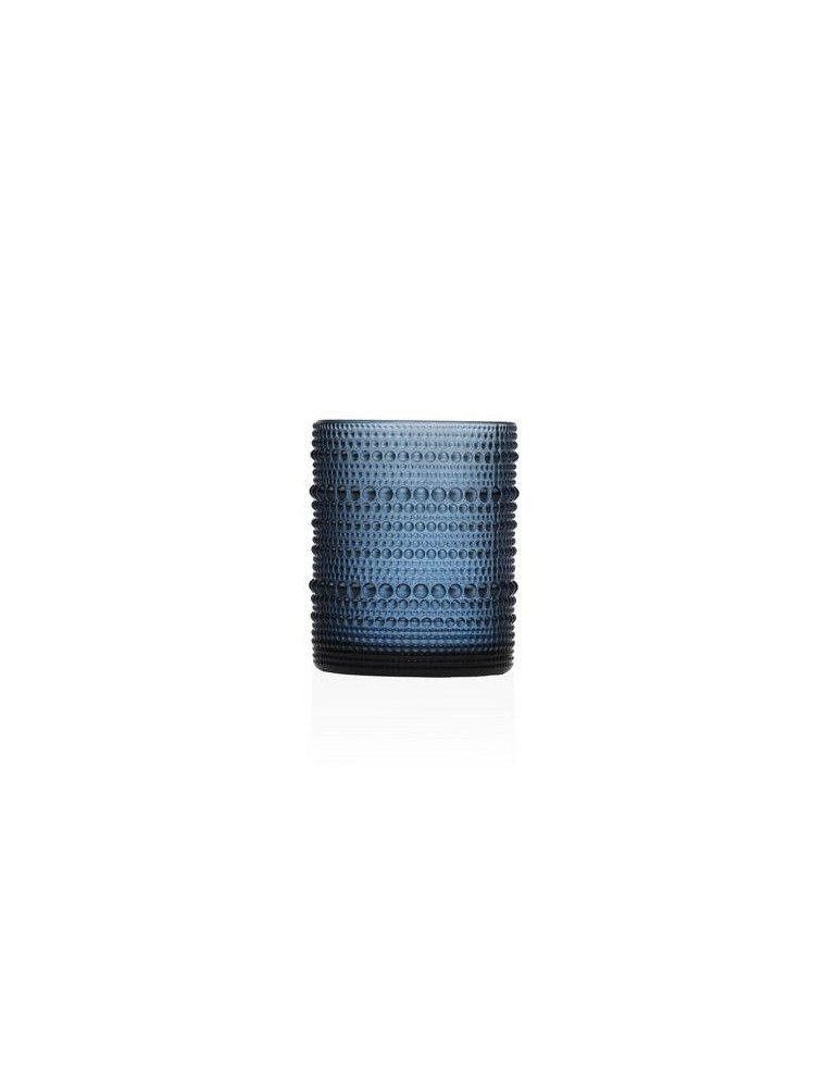 VASO CON DISEÑO AZUL 340ML 8X8X10 CAJA 6UDS