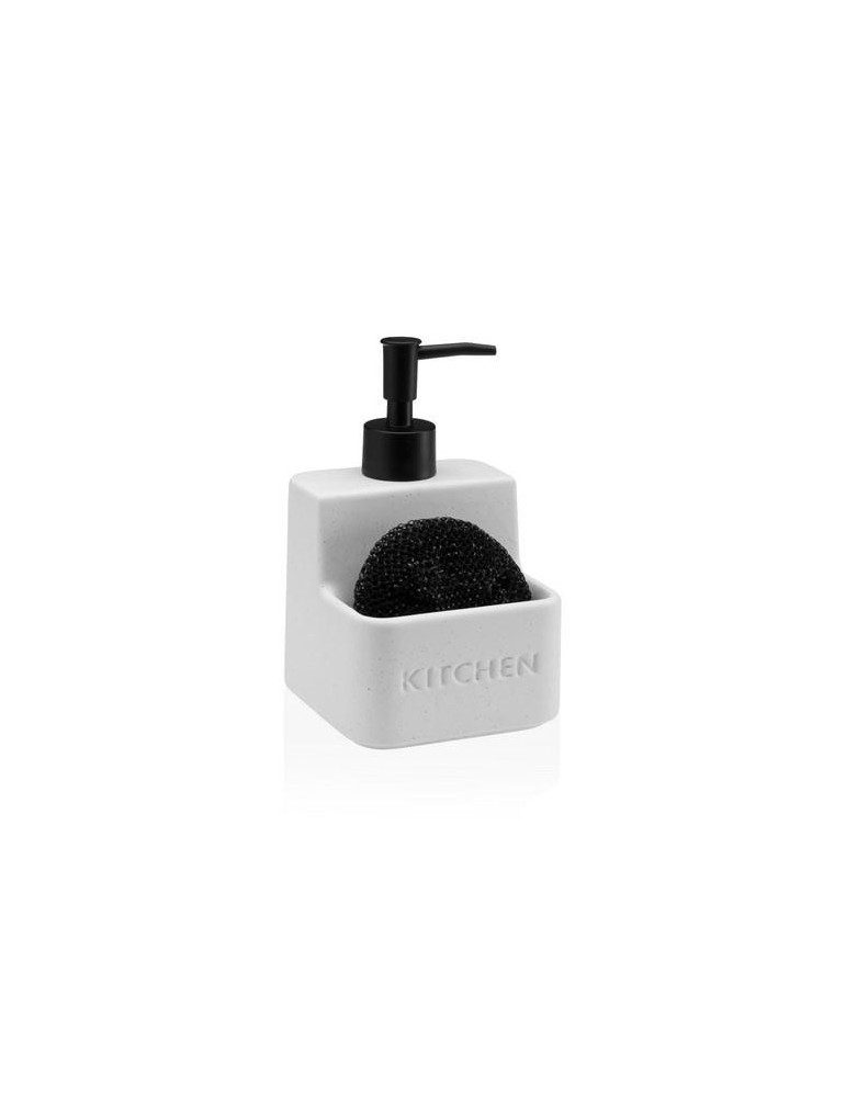 DISPENSADOR ESTROPAJERO BLANCO 10.5X10.5X16.8CM
