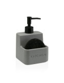 DISPENSADOR ESTROPAJERO GRIS 10.5X10.5X16.8CM