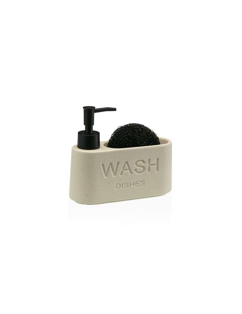 DISPENSADOR ESTROPAJERO BEIGE 17.3X6.3X15CM