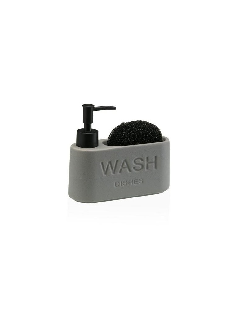DISPENSADOR ESTROPAJERO GRIS 17.3X6.3X15CM