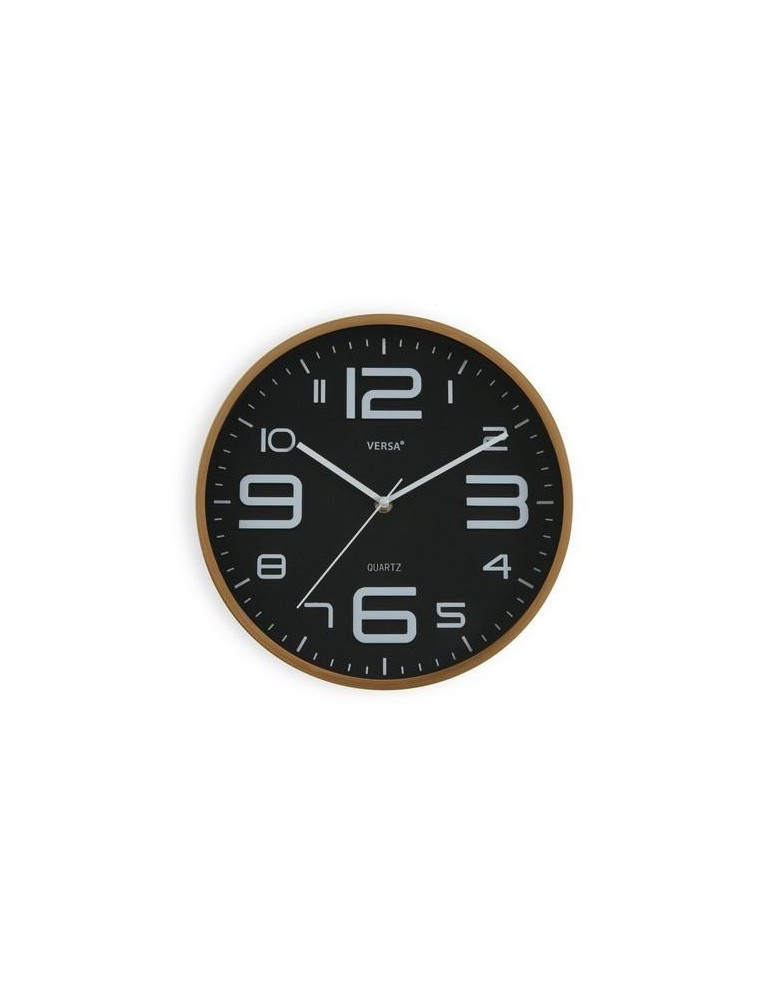 RELOJ PARED NEGRO 30CM  20550217