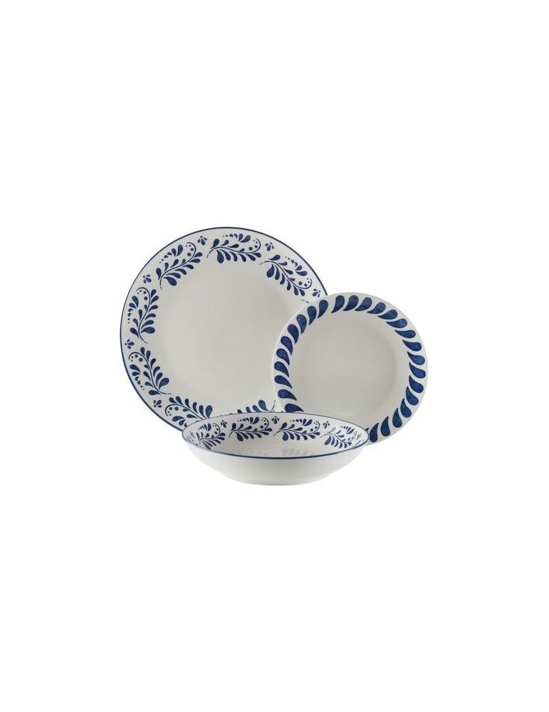 VAJILLA PORCELANA 18 PIEZAS JULIA  22590054