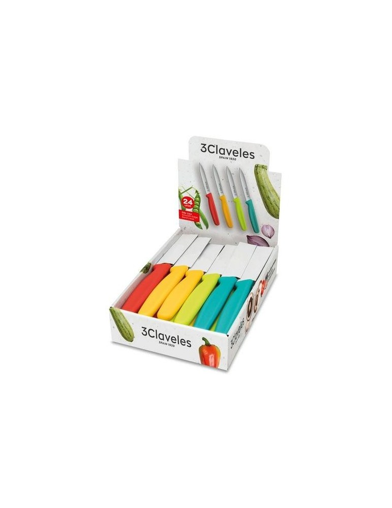 CUCHILLO VERDURAS COLORES 10CM SURTIDO 01448