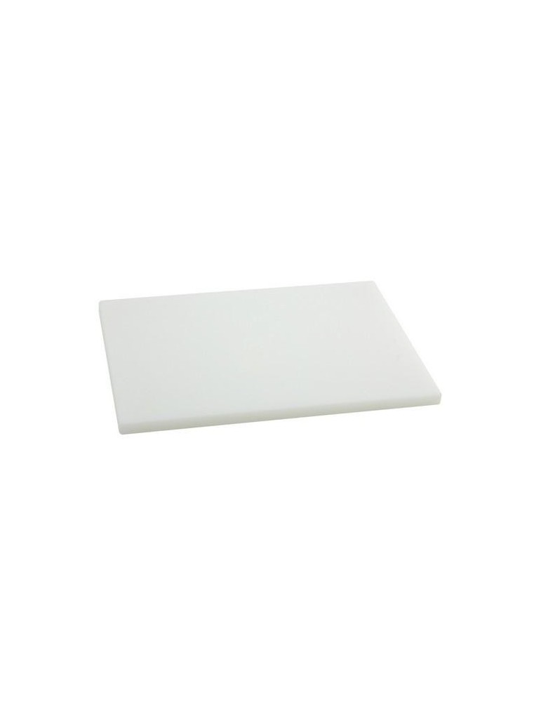 TABLA CORTAR POLIETILENO 38X28X1.5CM  BLANCA