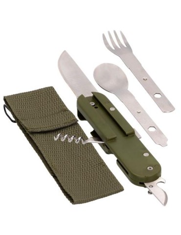 SET CUBIERTOS CAMPING C/ FUNDA CAMPING 52807