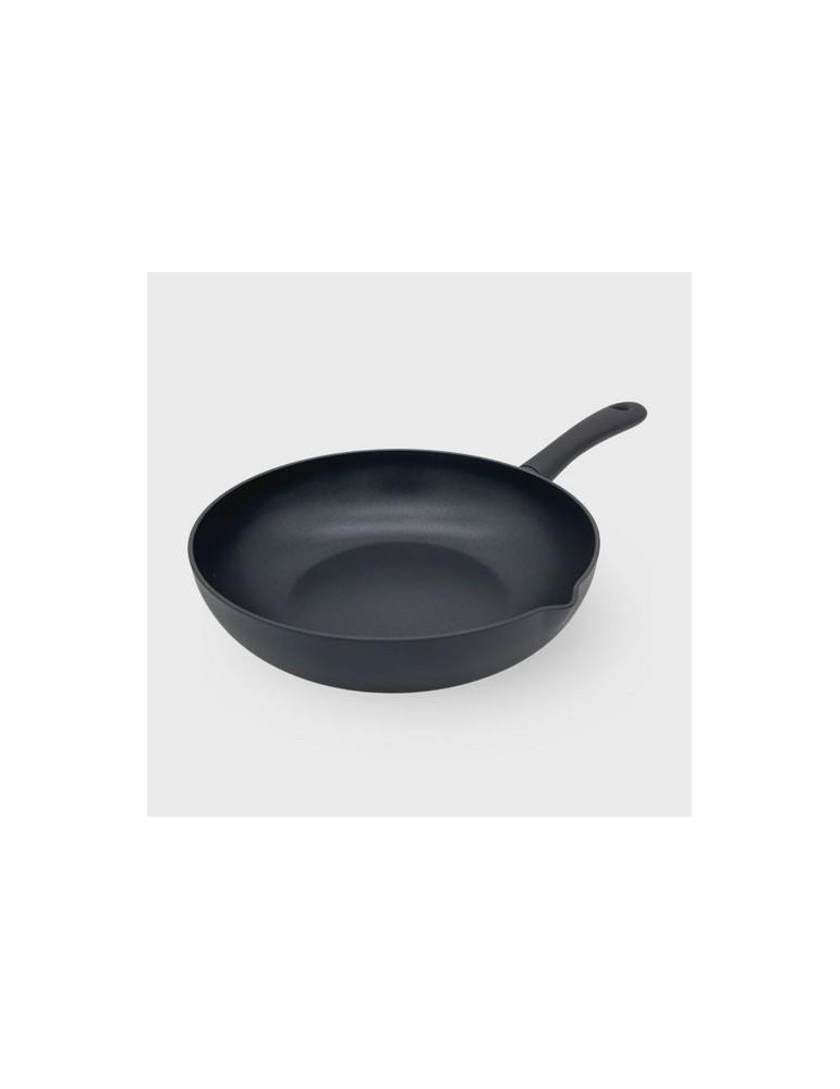 WOK 28CM FULL INDUCTION K-LINE BLACK  KLI0328