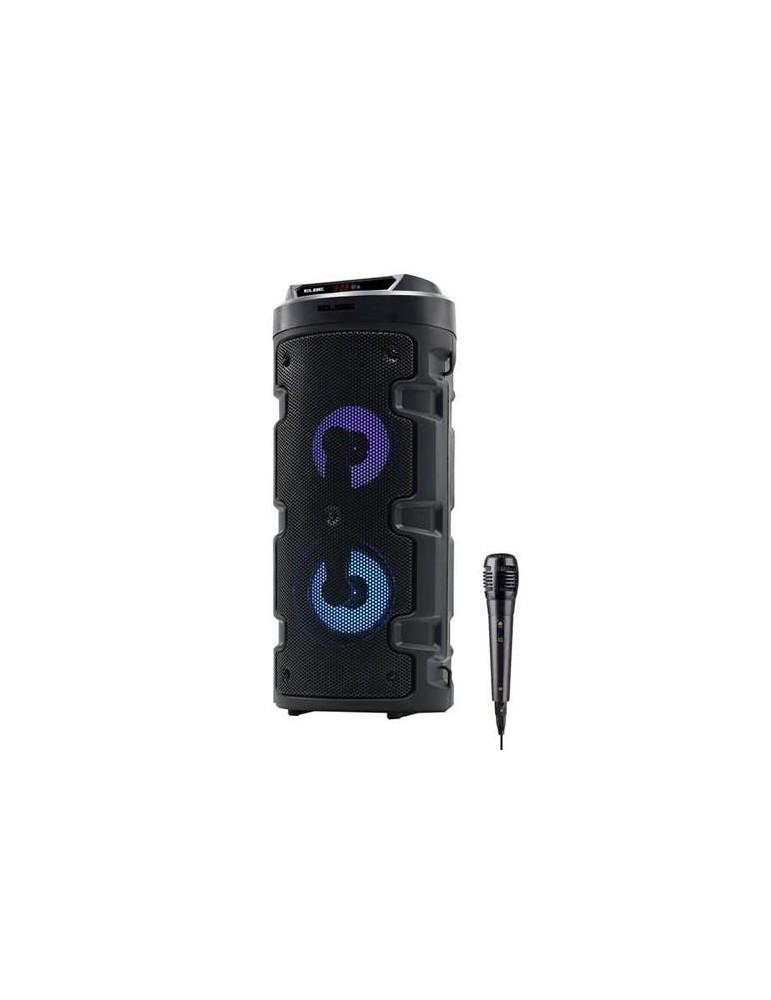 ALTAVOZ BT KARAOKE PORTATIL LED 10 - ELBE ALT-88-T