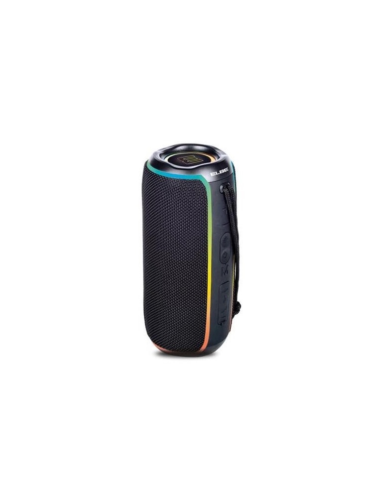 ALTAVOZ ELBE BT NEGRO 20W IPX6 TWS LUZ LED