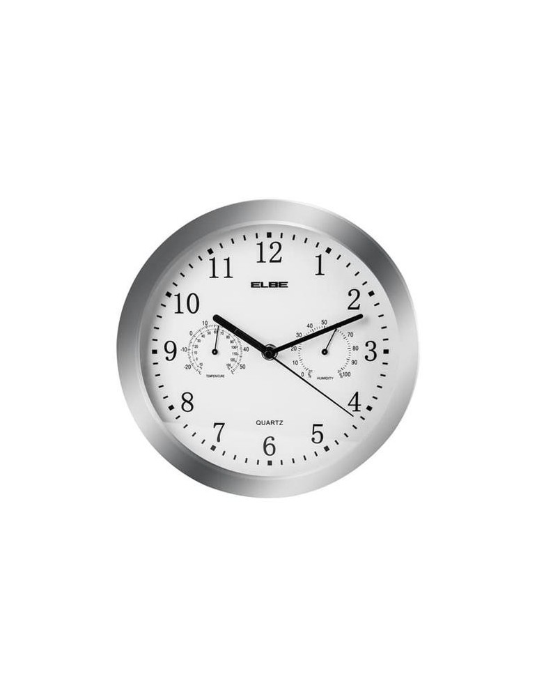 RELOJ DE PARED TEMPERATURA Y HUMEDA - ELBE RP-3005