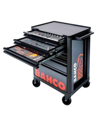 CARRO 216 HERRAMIENTAS METALICO 7 CAJONES NEGRO