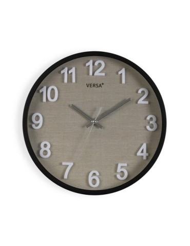 RELOJ COCINA DE PARED VESTA NEGRO 30CM 19520174