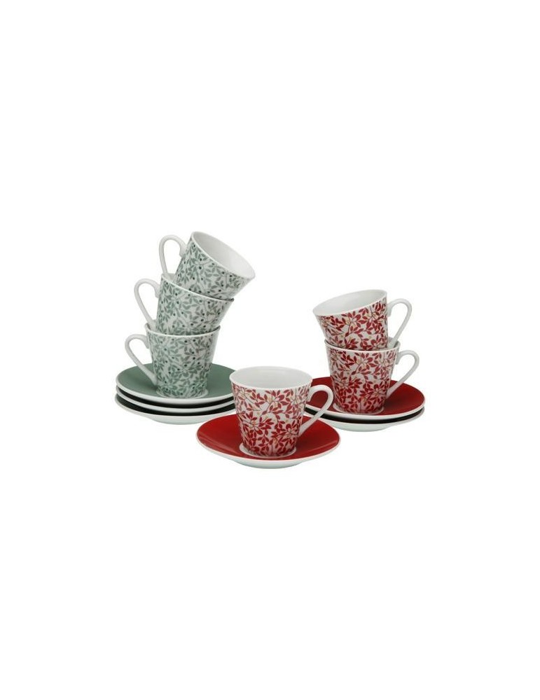 SET 6 TAZAS CAFE NINA COLOR SURTIDO 20090584