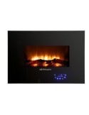 CHIMENEA ELECTRICA FUEGO REAL 1800W CM 8000 NEGRA
