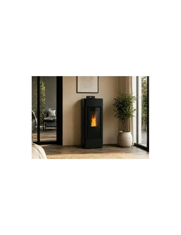 ESTUFA PELLETS XFS FIRESIDE NB-PG 9 KW NEGRO