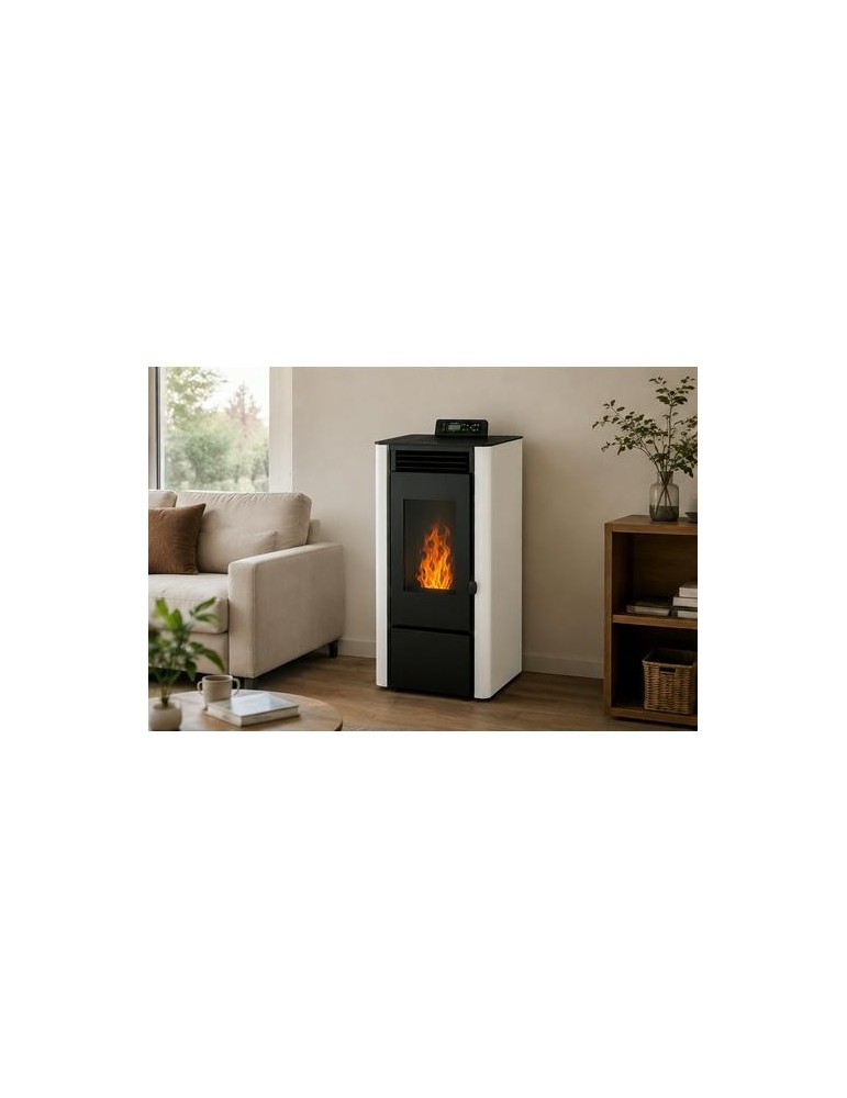 ESTUFA PELLETS XFS FIRESIDE PSC-A 9 KW BLANCA