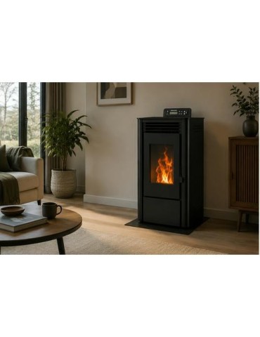 ESTUFA PELLETS XFS FIRESIDE PSC-A 9 KW NEGRA