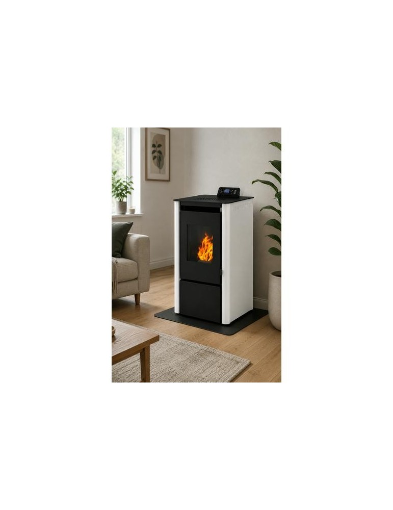 ESTUFA PELLETS XFS FIRESIDE PSC-B 6 KW BLANCO