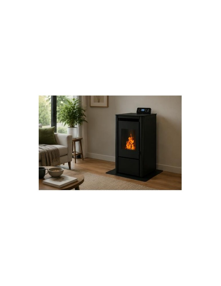 ESTUFA PELLETS XFS FIRESIDE PSC-B 6 KW NEGRO