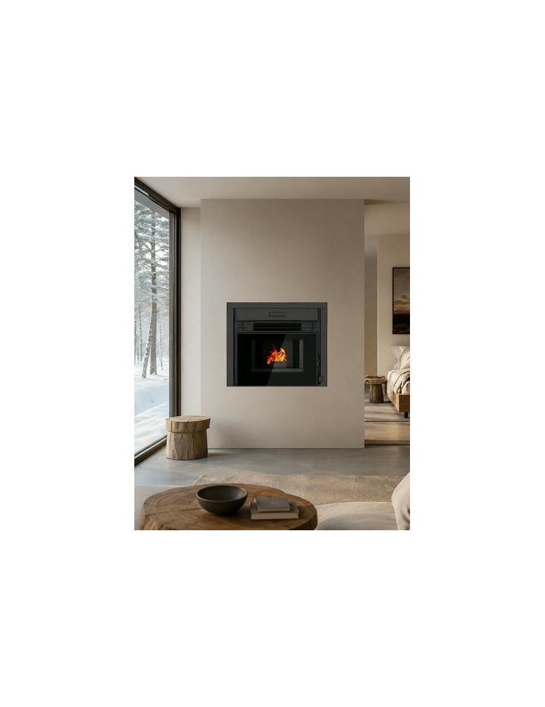 INSERT PELLETS XFS FIRESIDE P-IN9 - 9 KW NEGRO