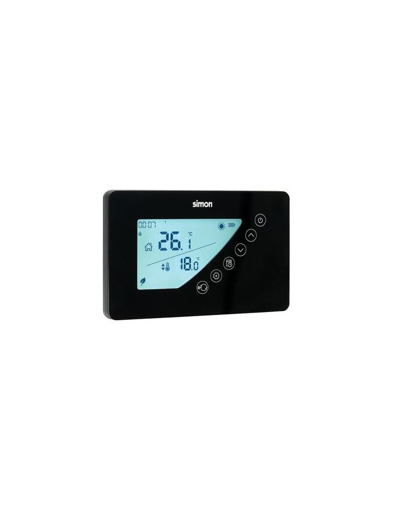 TERMOSTATO DIGITAL PROGRAMABLE SEMANAL S NEGRO