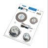 KIT 5 CEPILLOS ALAMBRE ACERO CIRCULARES 1418600005