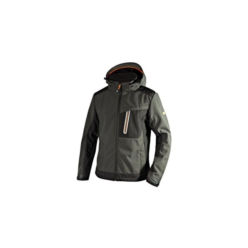CHAQUETA SOFTSHELL TECH CARBON ASPHALT, T- M