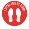 SEÑALIZACION SUELO ESPERE TURNO 30CM 9058