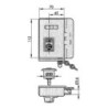 CERRADURA SEGURIDAD 10C HS-3 HN IZDA.
