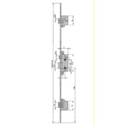 CERRADURA SEGURIDAD 8922-80 AL YL6 70 CC M3